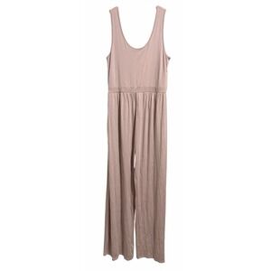 American Tall Jersey Tank Wide-Leg Jumpsuit with Pockets Desert‎ Rose Women's LT